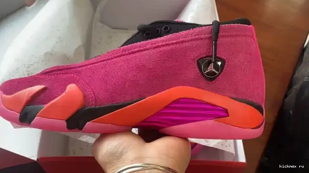 Rep Kickmax Jordan Pink Retro Shocking (W) Low 14 DH4121-600 0529